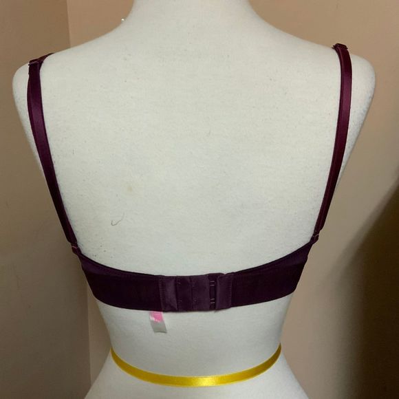 Victoria's Secret PINK Maroon Bra 34B 34C - Picture 2 of 6